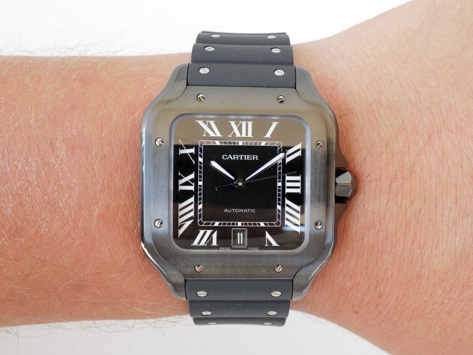 Cartier Santos de Cartier Large Black ADLC 40mm