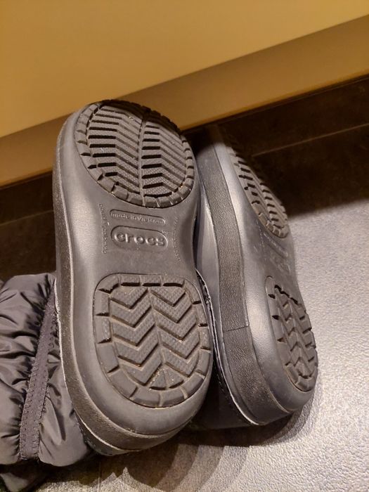 Crocs śniegowce w7. 24,24.5cm. Nieprzemakalne. Futerko. Stan bdb