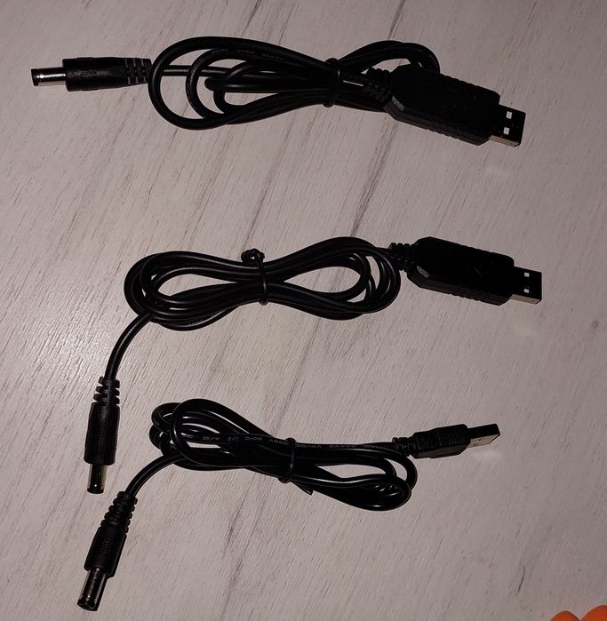 Кабель USB - палець 12 В для живлення роутера, ONU від power bank