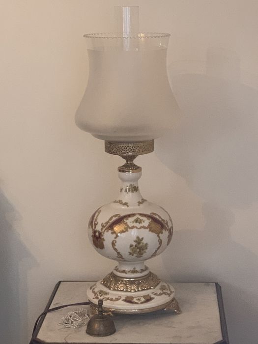 Par de candeeiros de mesa italianos Ceramiche Alfa