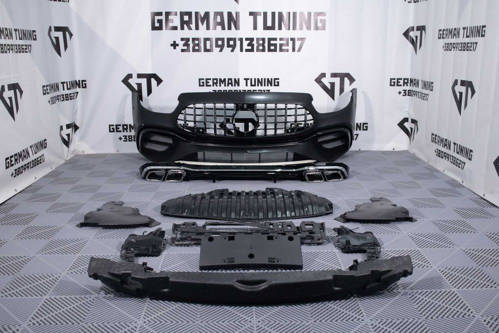 Комплект обвісу Mercedes W213 стиль E63 AMG обвес передній бампер дифузор амг в213