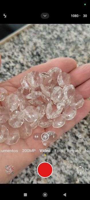 Pedras em vidro cristal para candeeiro