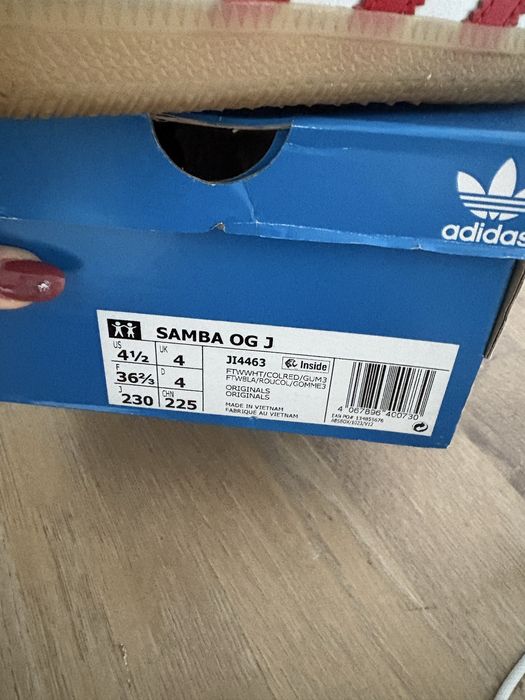 Ténis Adidas Samba vermelhos 36,5