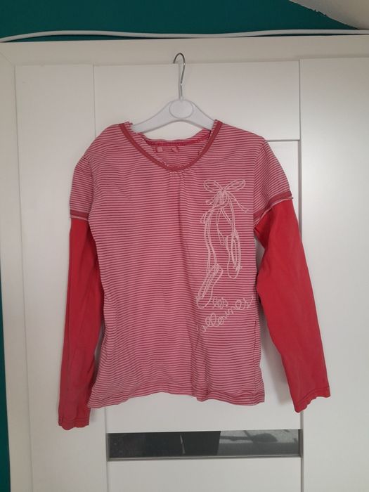 Bluzka dziewczęca z długim rękawem