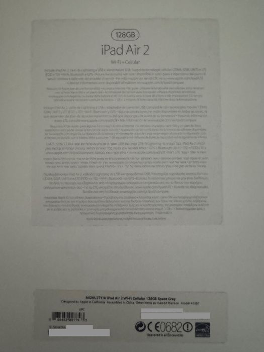 Apple - iPad Air 2 - Wi-Fi Cellular 128GB Space Gray