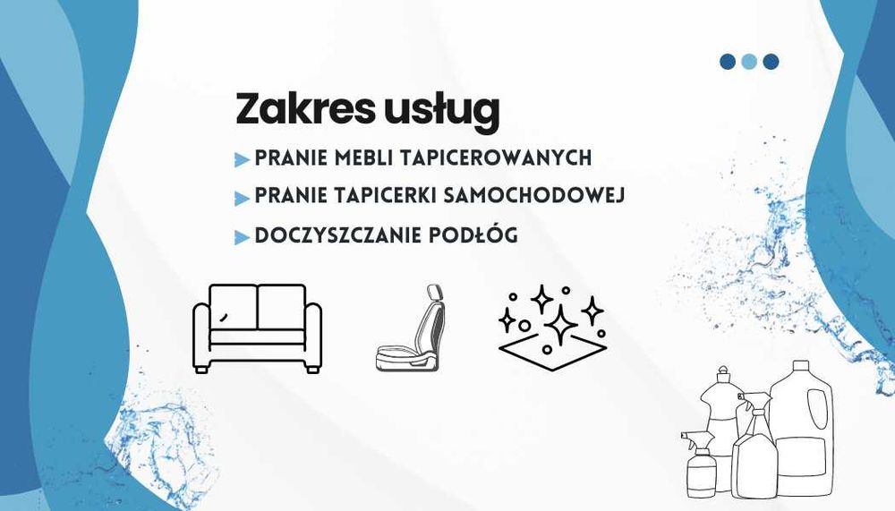 Pranie , doczyszczanie , odświeżanie .