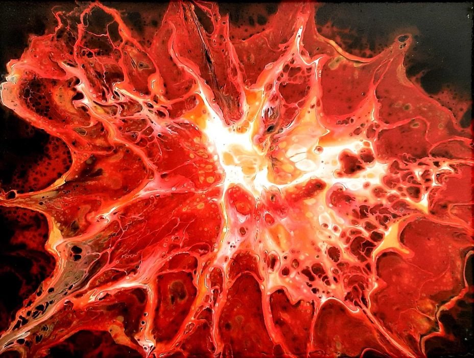 Fluid Art #6 acrylic