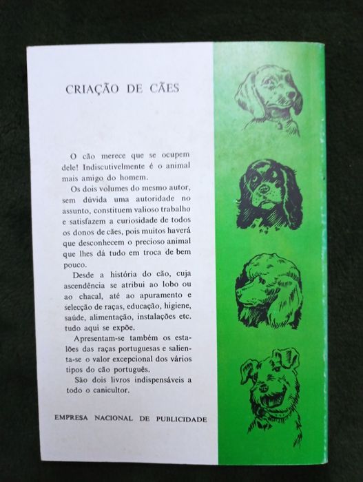 Criação de cães / Manuel Castelo Branco. - 1969. edição Rara