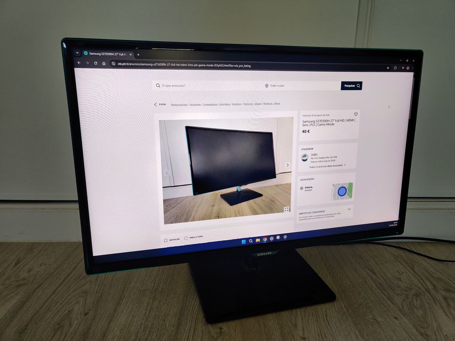 Samsung S27D390H 27" Full HD | HDMI | 5ms | PLS | Game Mode