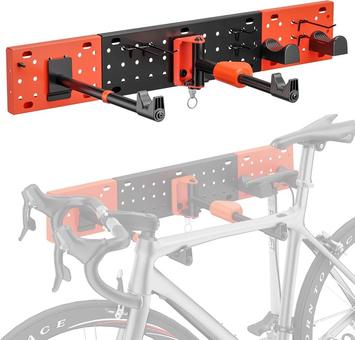 Uchwyt ścienny na rower - regulowany obrotowy stal - 30 kg