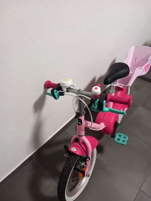 Bicicleta com carrinho para Bonecos