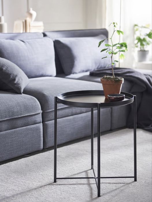 2 Mesas  de apoio pretas - URGENTE!