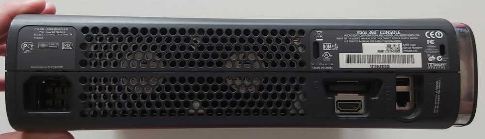 Consola Microsoft Xbox 360 Elite Black 120GB XBOX360 Phat Fat