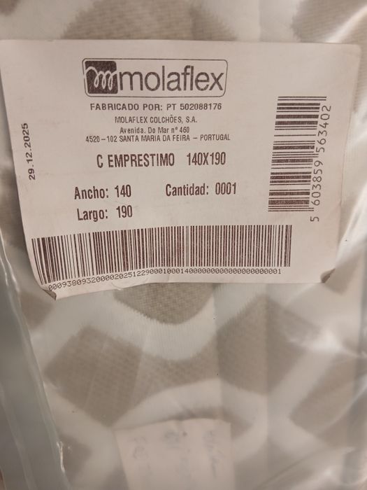 Colchão de casal totalmente novo