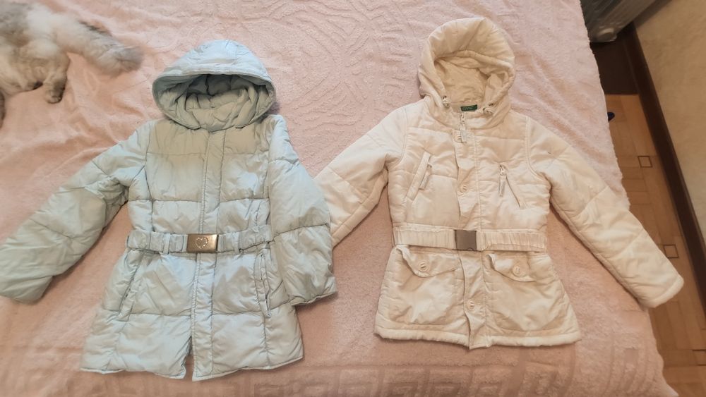 Одним лотом отдам за 150 грн две зимние куртки Benetton на 6-8 лет