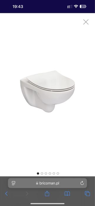 Nowa Miska WC wisząca Roca Mitos A34HBK4000