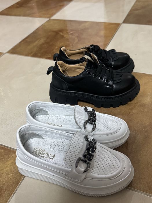 Шкіряне взуття на дівчинку 28 розмір