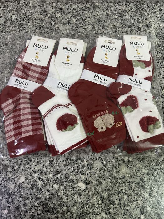 Pack (3) Girls' Socks, Size 22/26