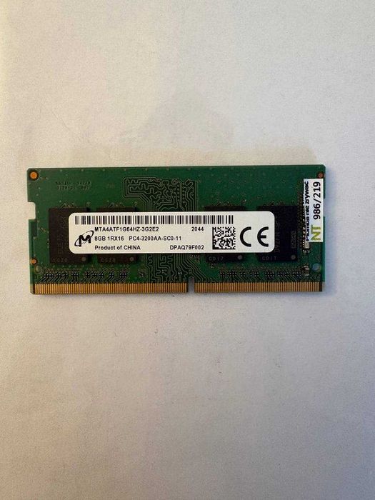 pamięci RAM 2 × 8GB DDR4 3200 MHz  do laptopa