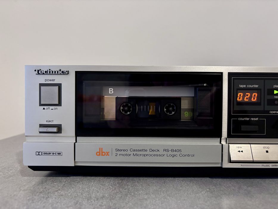 Technics RS-B405 DBX – srebrny – stan bardzo dobry