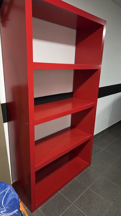 Estante ikea vermelha