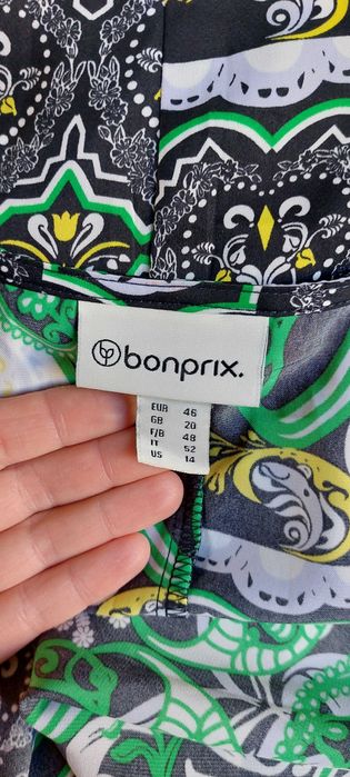 Nowa sukienka Bonprix 46 kopertowa elegancka retro basic