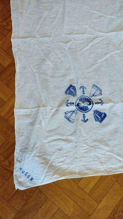 Stara chustka kwadratowa bawełna