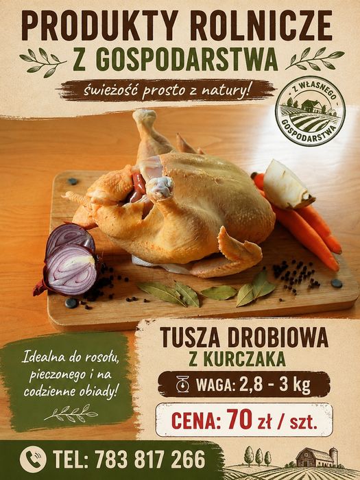 Mieso ROSOŁOWE wiejskie drób