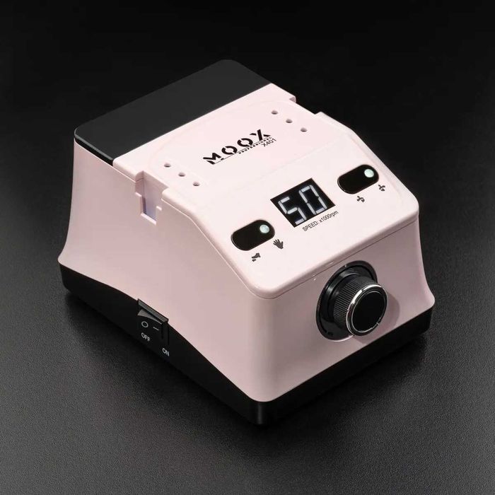 Фрезер для манікюру і педикюру MOOX X401 50 000 об/хв 70W Рожевий
