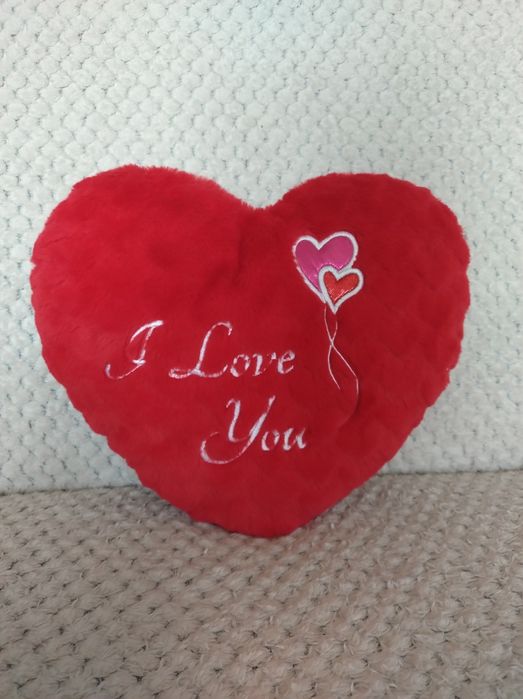 Pluszowa poduszka serce