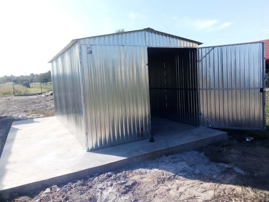 Garaż 3x5 blaszak z BRAMĄ podnoszoną