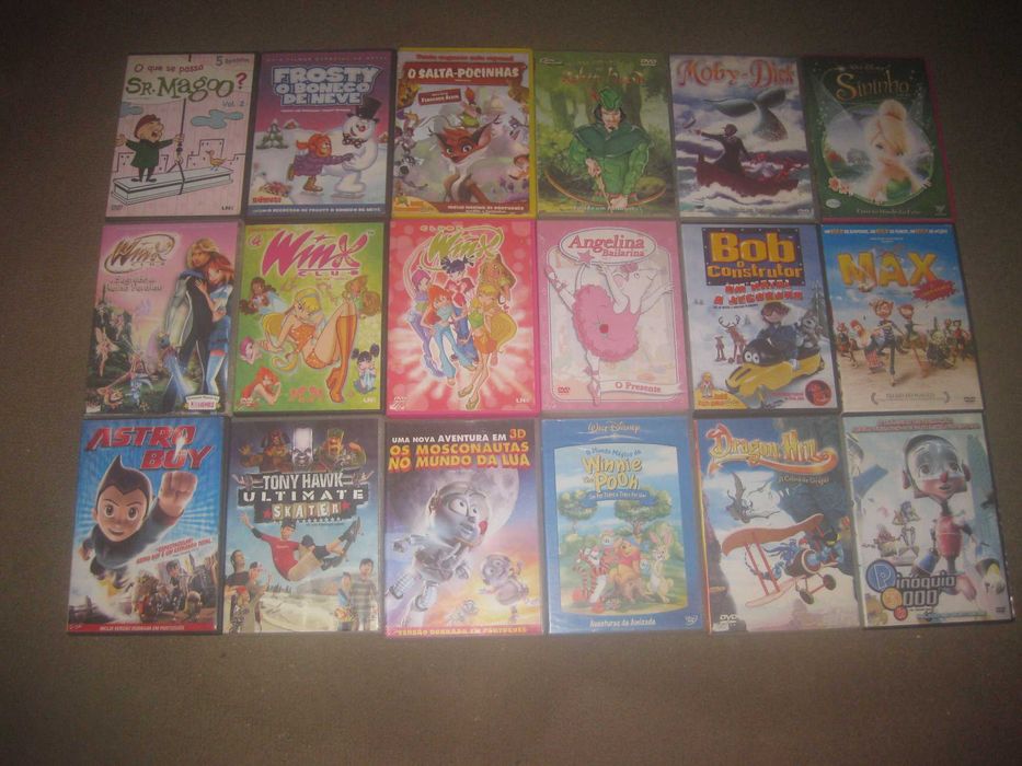 53 DVDs de Animação- Todos Originais!