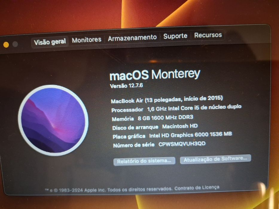 MacBook Air 2015 i5 8gb