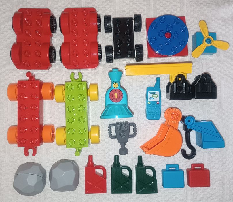 Конструктор детали кубики пластины Лего дупло оригинал