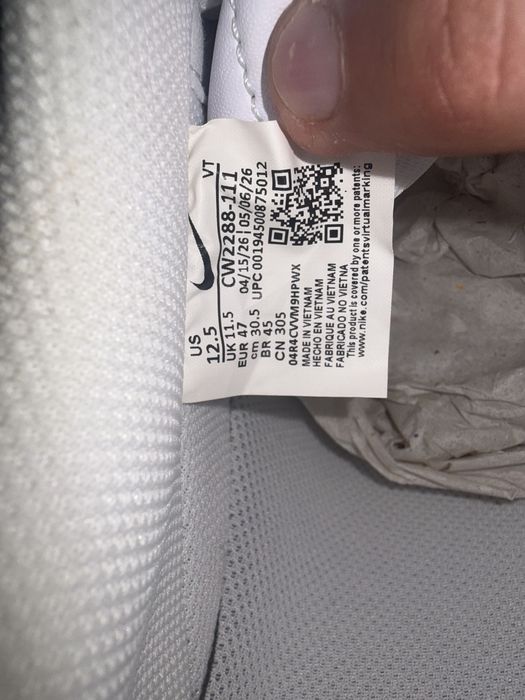 Nike air force 1 biale