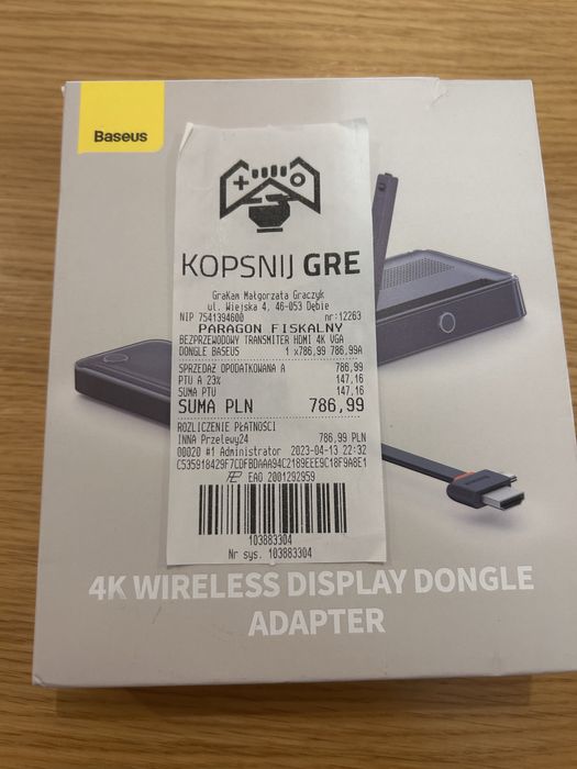 Bezprzewodowy transmiter BASEUS BS-OH057