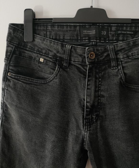 Męskie spodnie jeansowe Reserved 33 Denim Lab 38 M 40 L