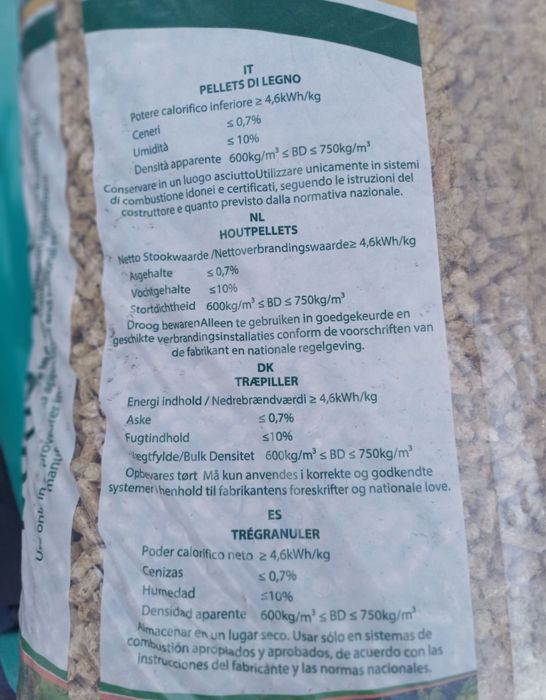 Pellet drzewny A1 DIN Plus