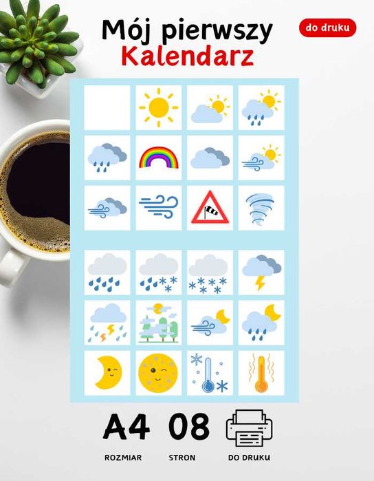 Mój pierwszy kalendarz do druku A3