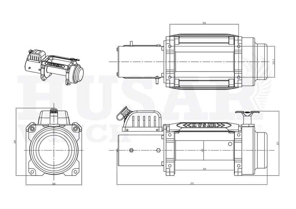 Wyciągarka Husar Winch BST S14000 6,3/12,5T Wciągarka samochodowa,LORA