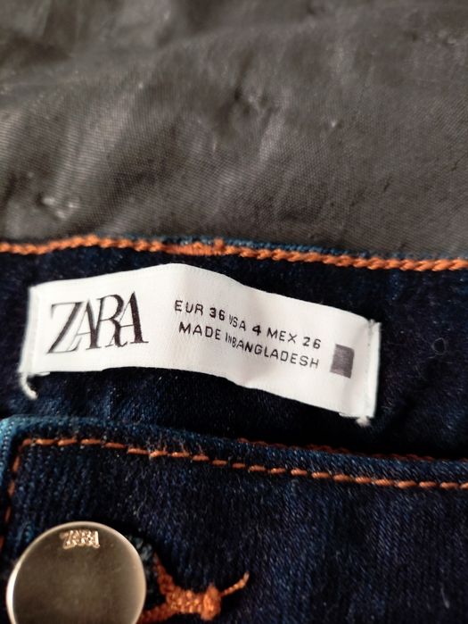 Zara 36 wysoki stan jeansy dzwony