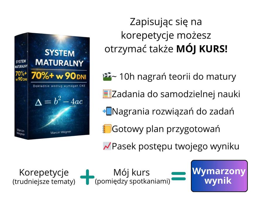 Mate MA10/12/15/20/90用 再セットアップ用メディアセット Korepetycje z matematyki do matury | 90 zł/h | Gotowy system nauki