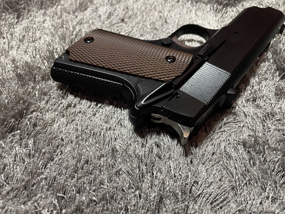 PISTOLA COLT METAL GREEN GAS BLOWBACK AIRSOFT (ENVIO GRATIS)