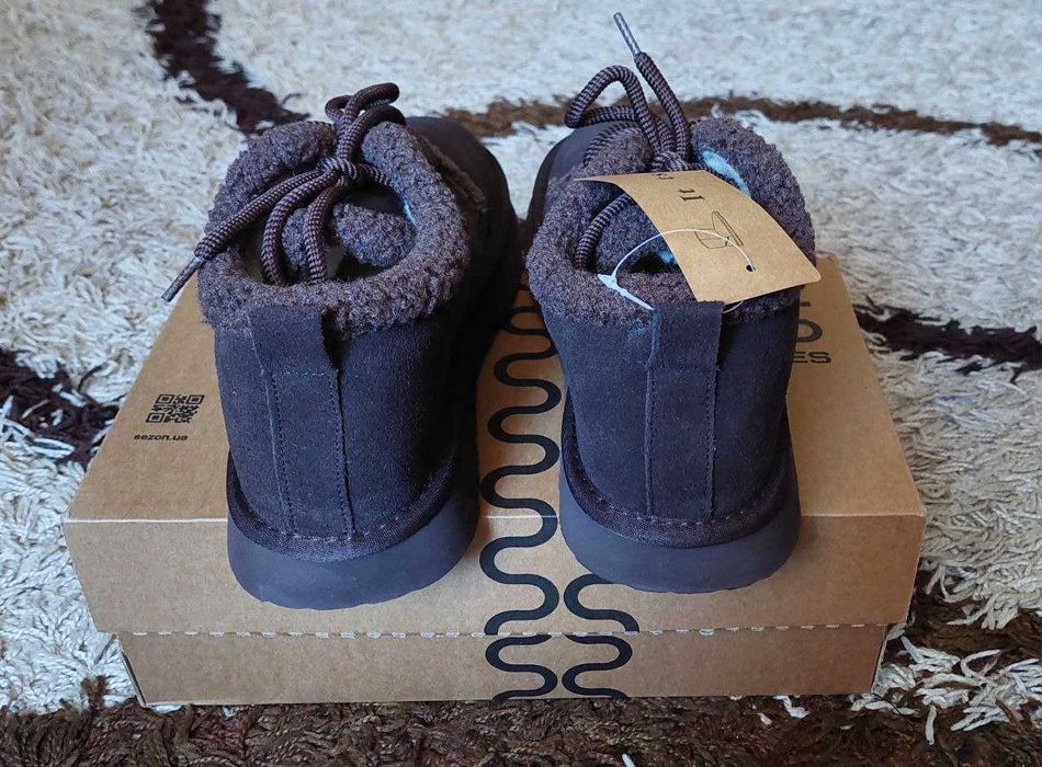 Угги женские замшевые на меху с этикеткой