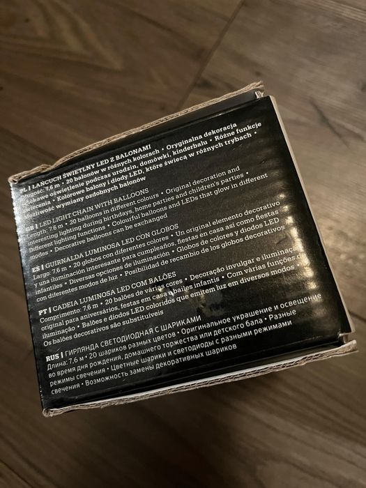Nowy łańcuch świetlny led z balonami