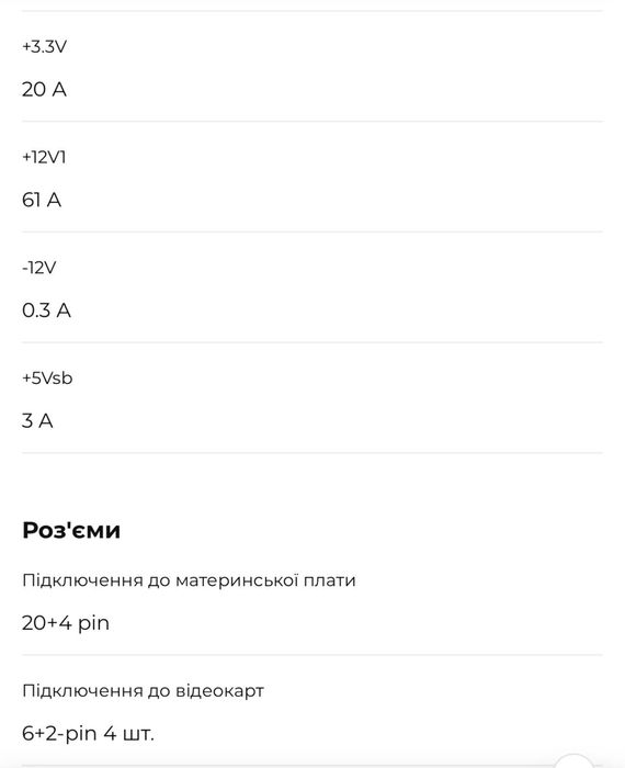 Блок живлення Gigabyte P750GM 750W