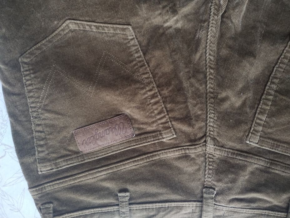 Spodnie męskie sztruks brązowy