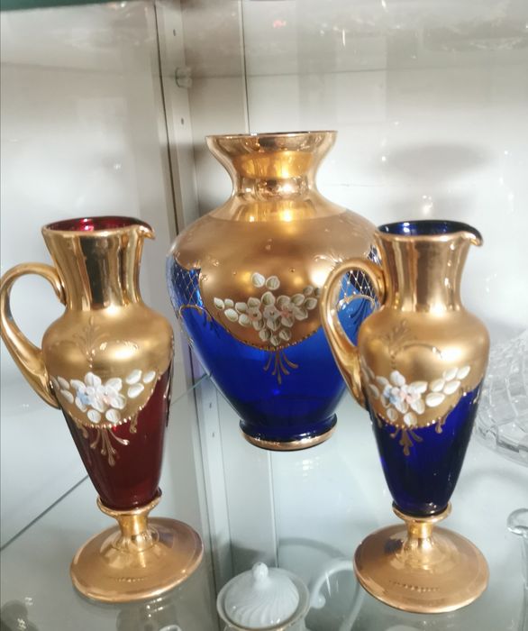 Jarras  vidro murano ouro436285724867307523