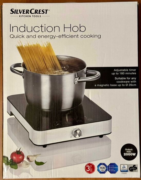 Przenośna płyta indukcyjna Silvercrest SIKP 2000 C1, Max 2000W, Nowa