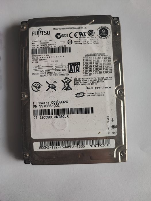 HDD 60gb розмір 2.5"